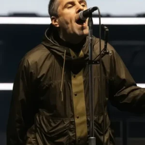 Oasis Tour Liam Gallagher Olive Green Jacket