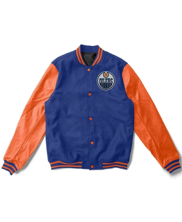 Oilers letterman jacket