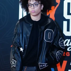 Olivia Miles Custom Coach Black Leather Jacket