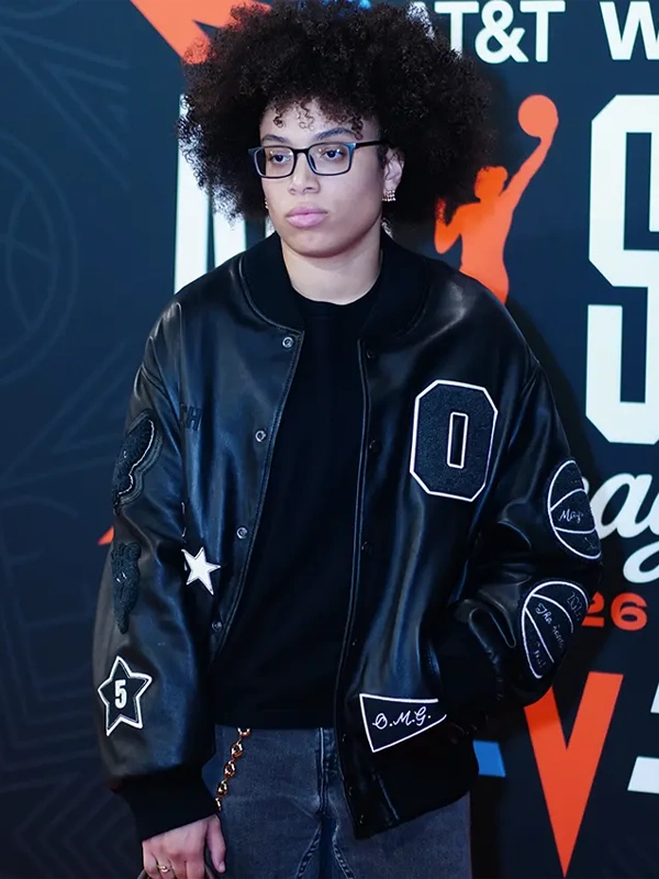 Olivia Miles Custom Coach Black Leather Jacket