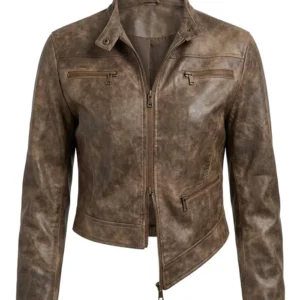 Outer Banks S05 Carlacia Grant Brown Leather Jacket