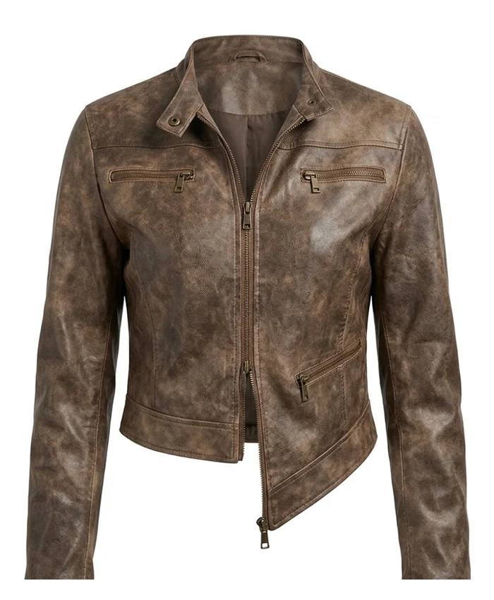 Outer Banks S05 Carlacia Grant Brown Leather Jacket