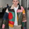 Paige Bueckers Kidsuper Colour Block Patchwork Leather Jacket