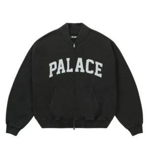 Palace Pigment College Black Bomber Jacket