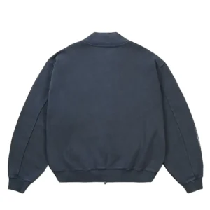 Palace Pigment College Navy Blue Bomber Jacket Shop Now
