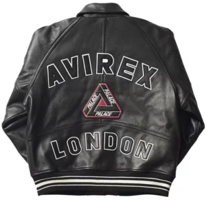 Palace x Avirex London Black Leather Jacket Shop Now