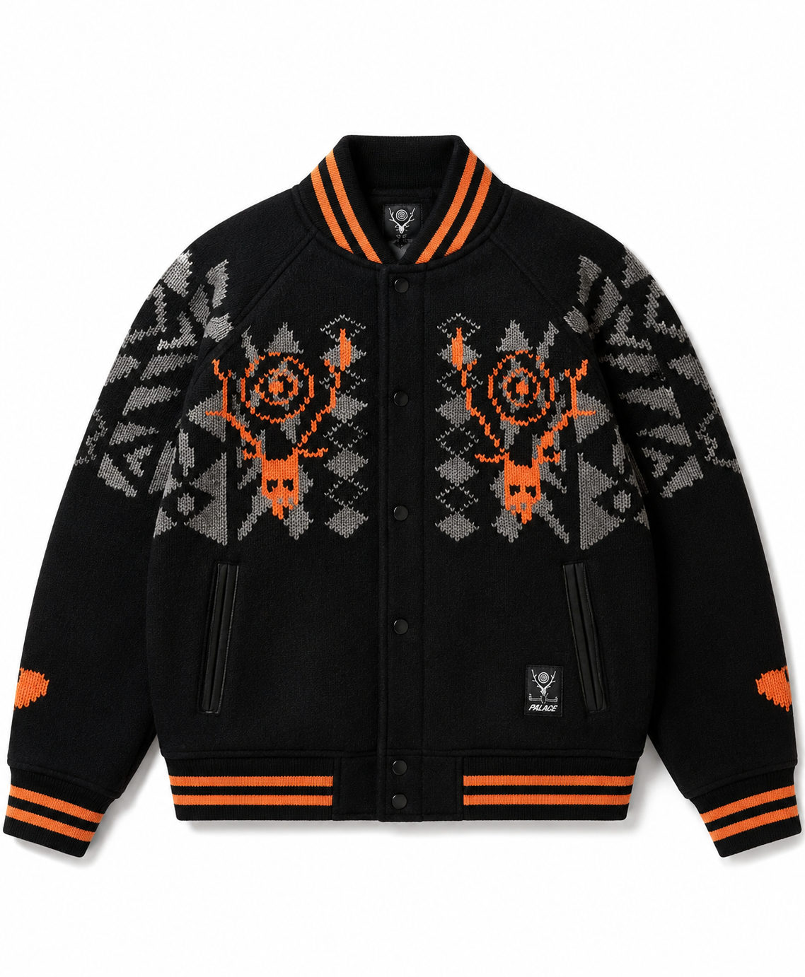 Palace x South2 West8 Cowichan Black Knit Jacket