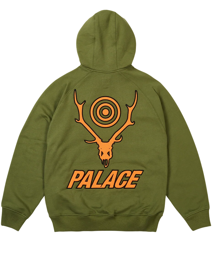 Palace x South2 West8 Hooded Green Jacket
