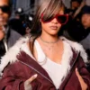 Paris FashioParis Fashion Week Rihanna Cropped Jacketn Week Rihanna Cropped Jacket