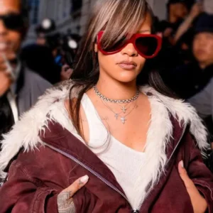 Paris FashioParis Fashion Week Rihanna Cropped Jacketn Week Rihanna Cropped Jacket