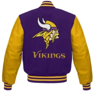 Paris Ward Minnesota Vikings Purple Wool Varsity Jacket