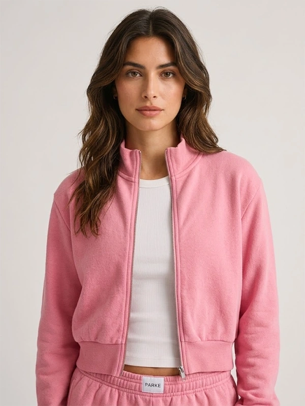 Parke x Maggie & Emma Zip Up Mockneck Jacket