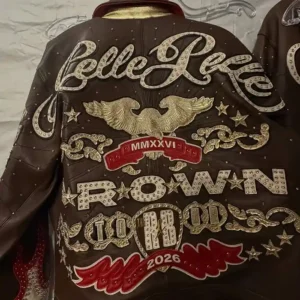 Pelle Pelle Chris Brown R&B Tour 2026 Leather Jacket