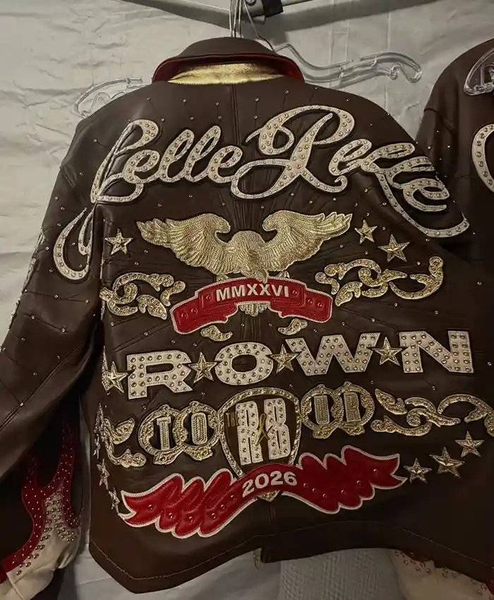 Pelle Pelle Chris Brown R&B Tour 2026 Leather Jacket