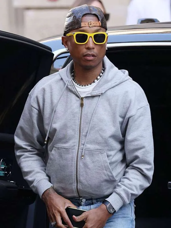Pharrell Williams PFW 2026 Grey Hoodie For Sale