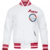 Philadelphia 76ERS City Edition 24 25 Rib Satin White Jacket