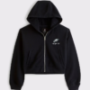 Philadelphia Eagles Abercrombie & Fitch Black Full-Zip Hooded Jacket