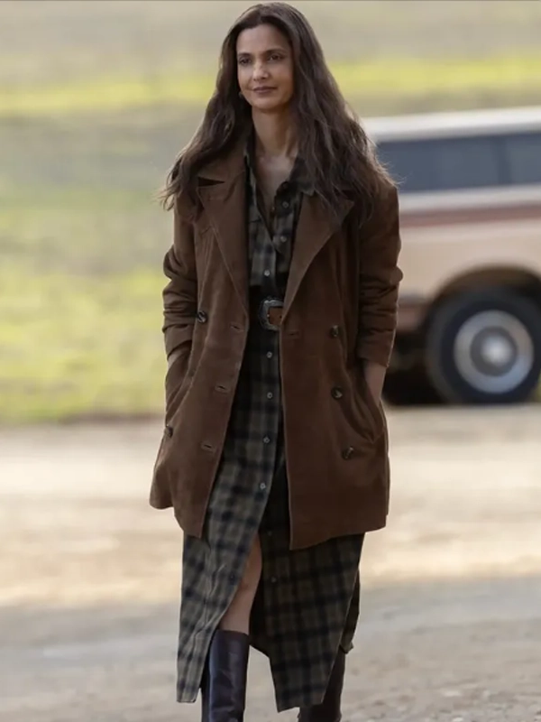 Poorna Jagannathan Brown Coat
