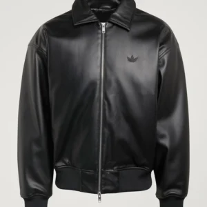 Premium Essentials Pleather Bomber Jacket
