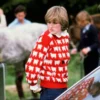 Princess Diana Red Sheep Sweater