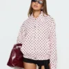 Princess Polly Pink Polka Dot Jacket