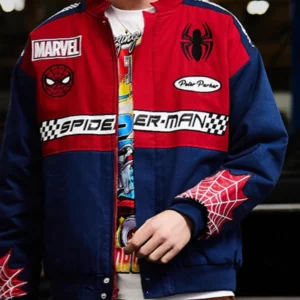 Protector of New York Spider Man Peter Parker racing jacket