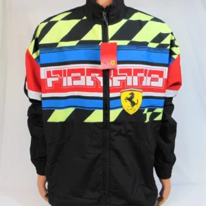 Puma Scuderia Ferrari Black Woven Windbreaker Track Jacket
