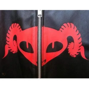 Puscifer Striped Leather Jacket