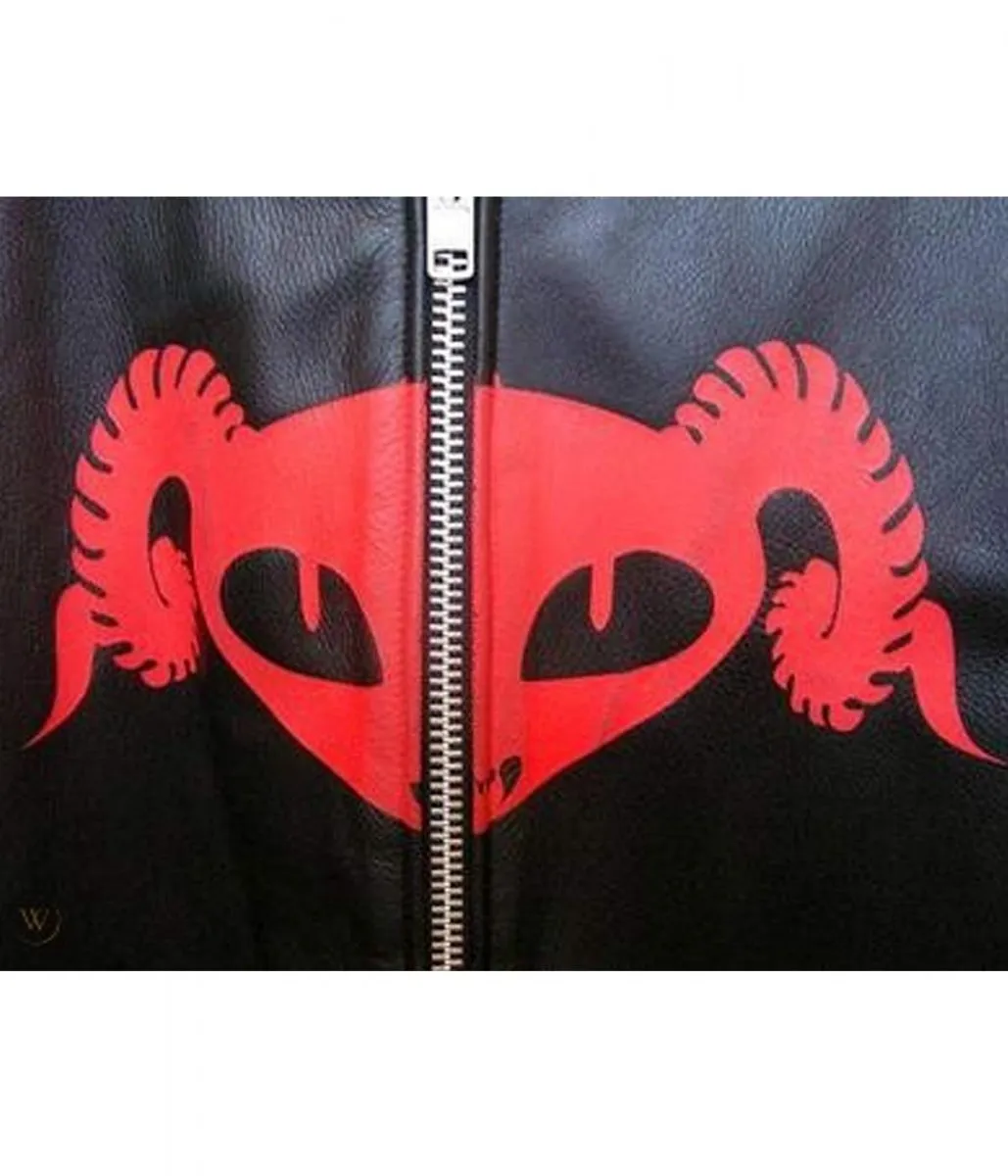 Puscifer Striped Leather Jacket