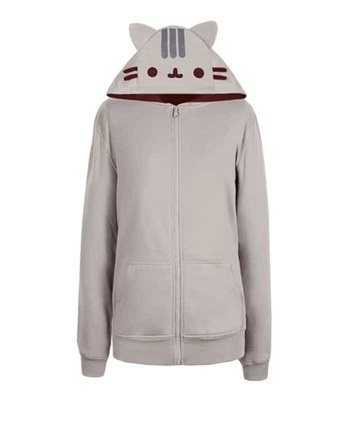 Pusheen Halloween Grey Hoodie Jacket