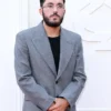 Rayan Cherki PFA Awards Grey Wool Blazer