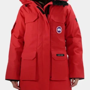 Red Canada Goose Down Jacket