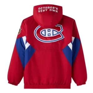 Red Hooded Jacket Men