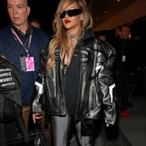 Rihanna F1 Las Vegas Grand Prix Racing Jacket