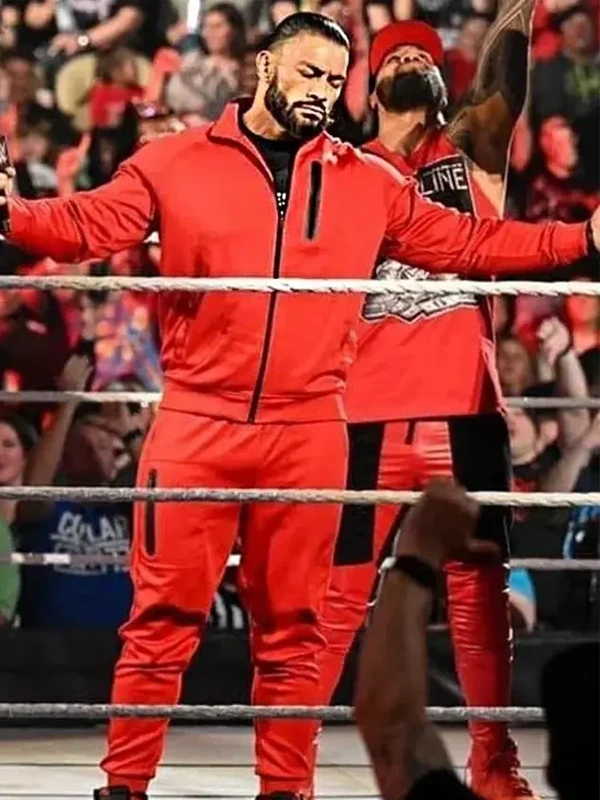 Roman Reigns Red Tracksuit