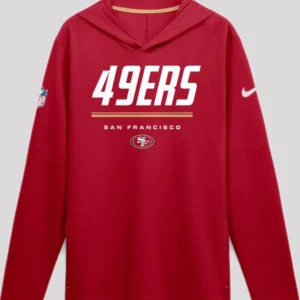 San Francisco 49ers 2026 Sideline Long Sleeve Hooded T-Shirt