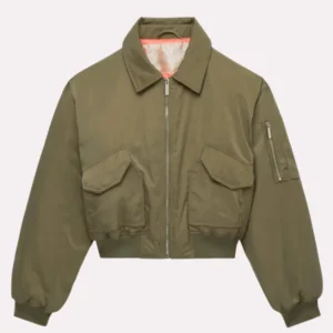 Scarlet And Sam Bomber Green Jacket