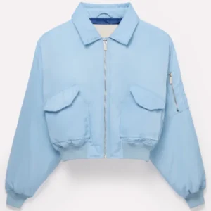 Scarlet And Sam Bomber Sky Blue Jacket