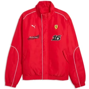 Scuderia Ferrari F1 Puma Charles Leclerc Racing Red Jacket