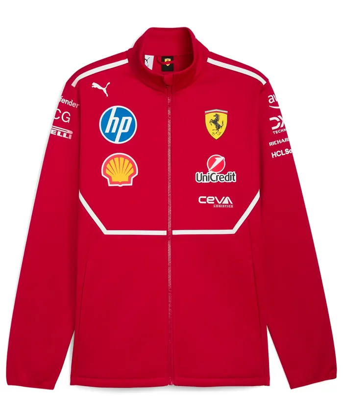 Scuderia Ferrari Puma 2025 Red Softshell Jacket