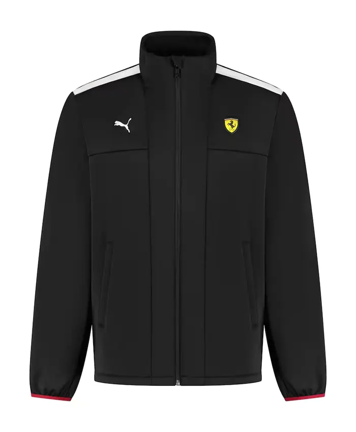Scuderia Ferrari Puma Fanwear Black Softshell Full ZIP Jacket