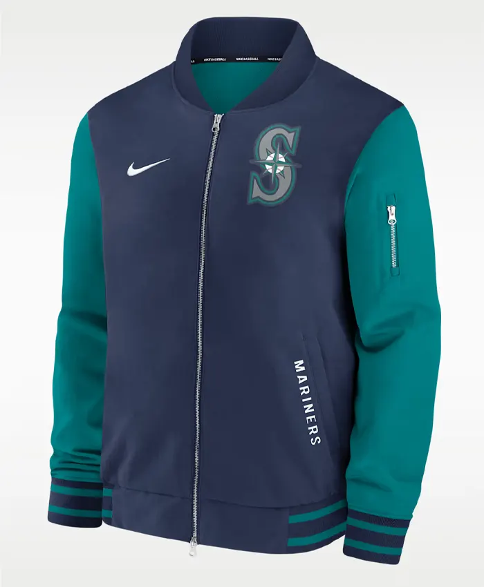 Seattle Mariners Nike Dugout Bomber Jacket