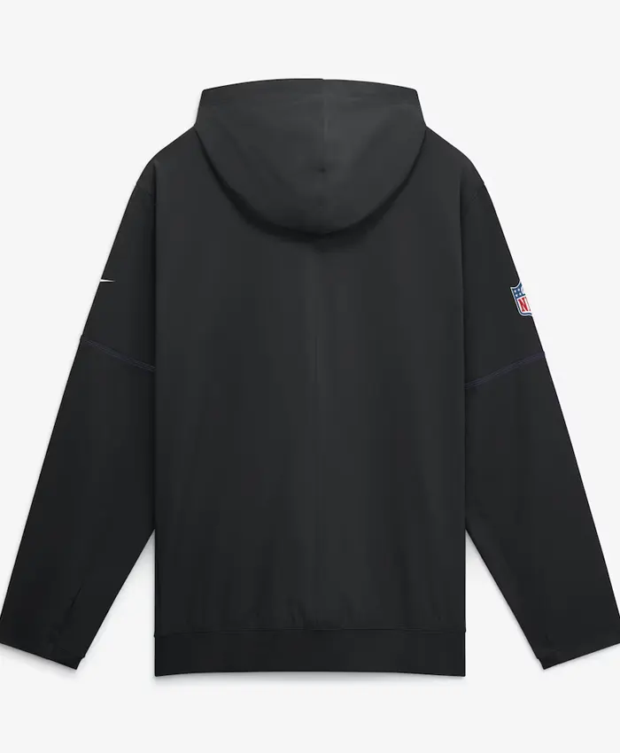 Shop Baltimore Ravens Nike Sideline Black Anorak Half-Zip Hooded Jacket