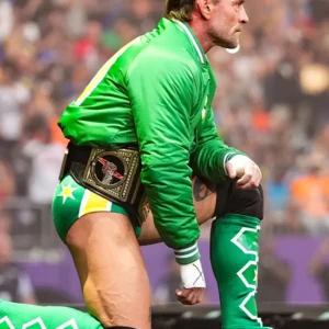 Shop CM Punk Minnesota North Stars Green Jacket