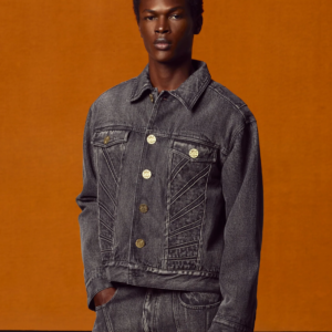Shop House Of Rrrors Washed Black Denim Trucker Jacket