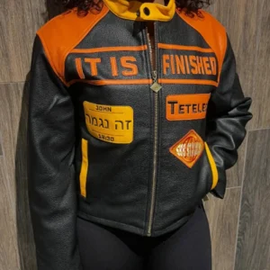 Shop Jaedyn Shaw It Is Finished Leather Jacket