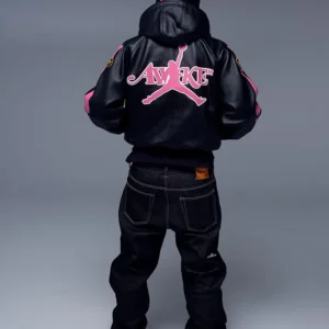 Shop Jumpman23 x Awake NY AJ 6 Skeleton Leather Jacket