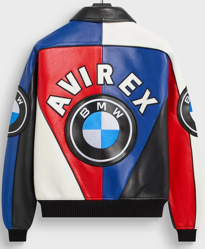 Shop Kith AVIREX BMW Leather Jacket