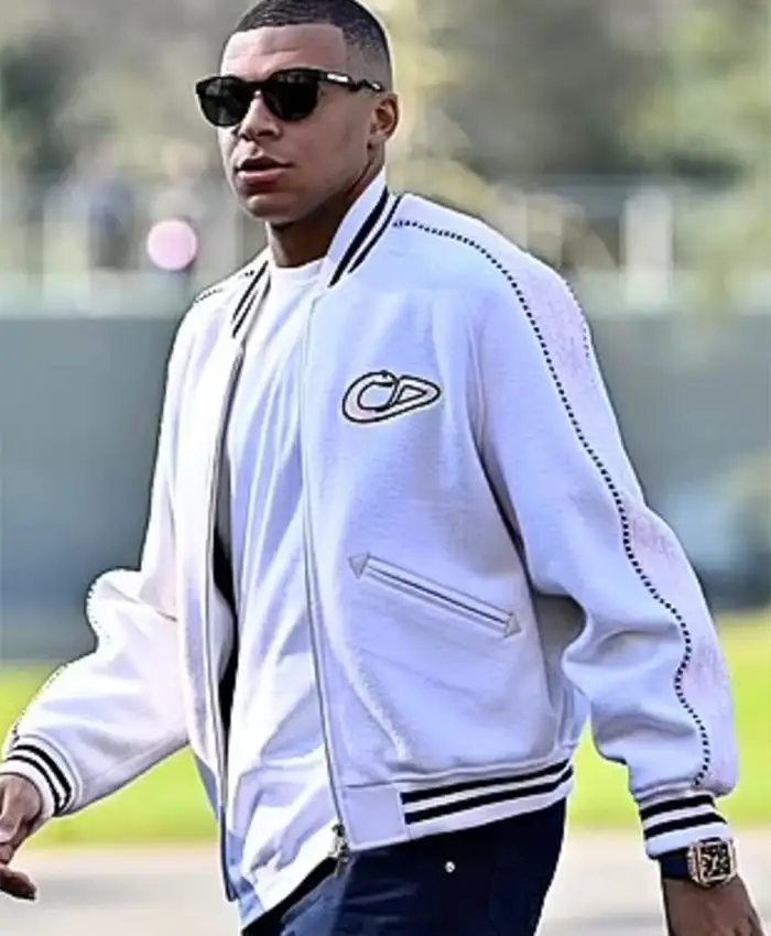 Shop Kylian Mbappe Christian Dior Bomber Jacket
