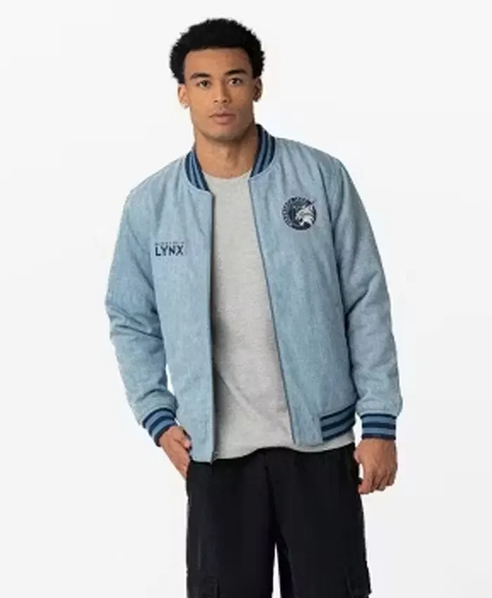 Shop Minnesota Lynx Denim Bomber Jacket